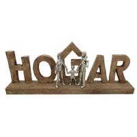 Decoratieve figuren DKD Home Decor Bruin Aluminium Mangohout (55 x 7,5 x 21 cm)