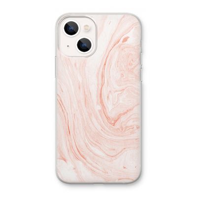 Peach bath: iPhone 13 mini Transparant Hoesje