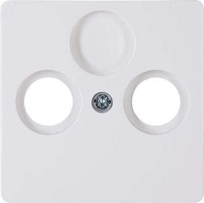 Kopp HK05 arctic wit afdekplaat voor coax - 4621440