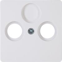 Kopp HK05 arctic wit afdekplaat voor coax - 4621440
