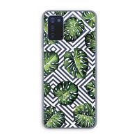 Geometrische jungle: Samsung Galaxy A03s Transparant Hoesje
