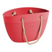 Linda Bag Sea met Touw Handvatten 50x41 cm Rood Linda Bag Sea met Touw Handvatten 50x41 cm Rood