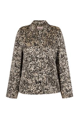 Minke animal blazer blouse - multi color - 13436 Minke animal blazer blouse - multi color - 13436