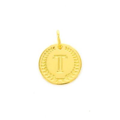 Imotionals Ronde Kettinghanger Letter T Goud