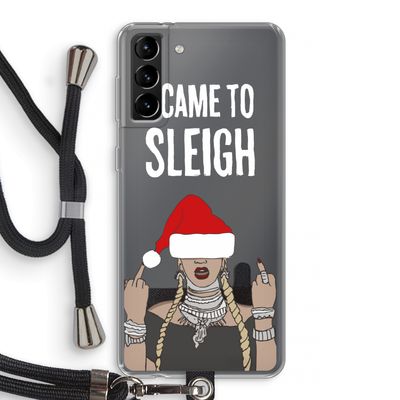 Came To Sleigh: Samsung Galaxy S21 Plus Transparant Hoesje met koord