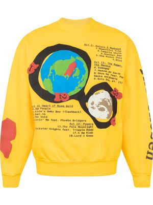 Kid Cudi x Cactus Plant Flea Market For MOTM III hoodie - Jaune