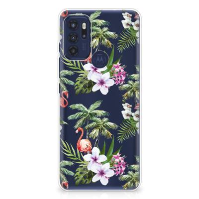Motorola Moto G60s | TPU Hoesje | Flamingo Palms