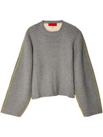 Eckhaus Latta pull nervuré à rayures - Gris