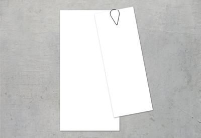 Kaart waaier zwart - Set van 12