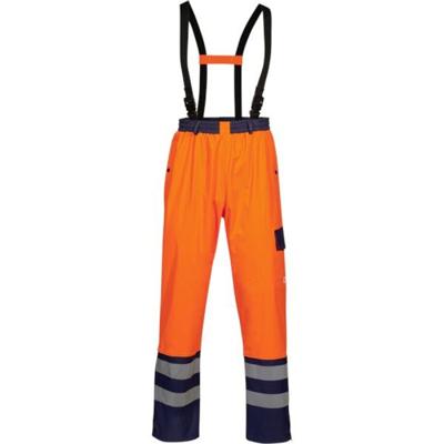 Opsial regenbroek - Darius - High Visibility - oranje/marine blauw - maat XL