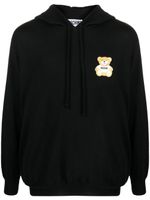 Moschino teddy-bear virgin wool hoodie - Noir - thumbnail