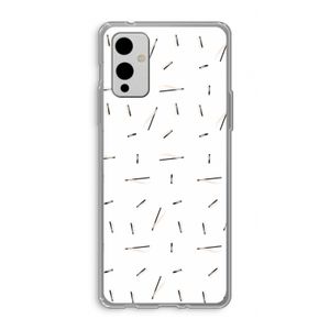 Hipster stripes: OnePlus 9 Transparant Hoesje