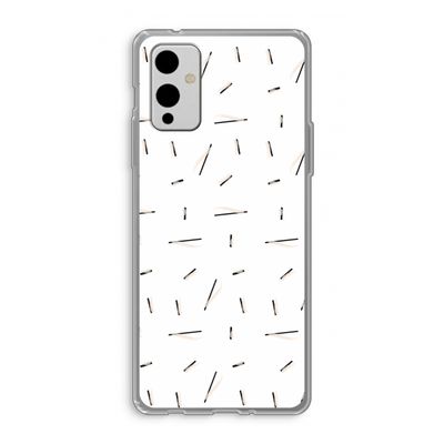 Hipster stripes: OnePlus 9 Transparant Hoesje