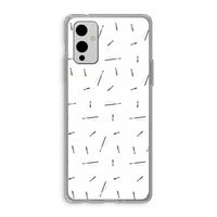 Hipster stripes: OnePlus 9 Transparant Hoesje