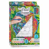 Grafix Schilderen op nummer canvas - leeuw