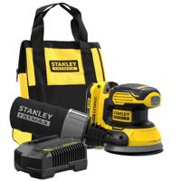 Stanley FATMAX SFMCW220D1S V20 18V Accu Excentrische Schuurmachine | 1x 2.0AH Accu + Lader | In Softbag - SFMCW220D1S-QW