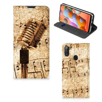 Samsung Galaxy M11 | A11 Stand Case Bladmuziek