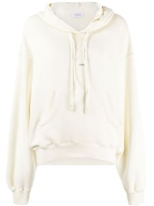 Off-White hoodie en coton à ornements en cristal - Blanc