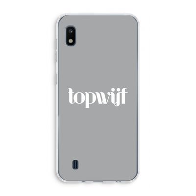 Topwijf Grijs Wit: Samsung Galaxy A10 Transparant Hoesje