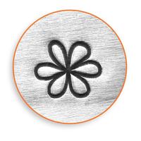 ImpressArt Embossing stempel, bloem, l: 65 mm, afm 6 mm, 1 stuk