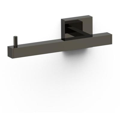 Tres Banyo toiletrolhouder zonder klep zwart metallic