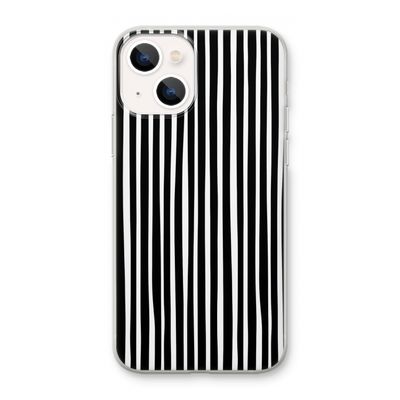 Stripes: iPhone 13 mini Transparant Hoesje