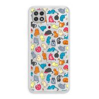 Kleurrijke katten: Samsung Galaxy A22 4G Transparant Hoesje