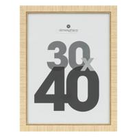 Atmosphera Fotolijstje - voor 30 x 40 cm foto - beige - mdf/glas - ornament frame 35 x 45 cm Atmosphera Fotolijstje - voor 30 x 40 cm foto - beige - mdf/glas - ornament frame 35 x 45 cm