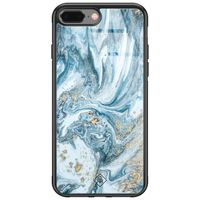 iPhone 8 Plus/7 Plus glazen hardcase - Marble sea iPhone 8 Plus/7 Plus glazen hardcase - Marble sea