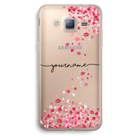 Hartjes en kusjes: Samsung Galaxy J3 (2016) Transparant Hoesje - thumbnail