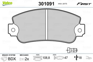 Valeo Remblokset 301091