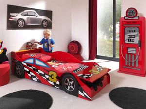 Bed junior SLEEP CAR 70x140 cm rood