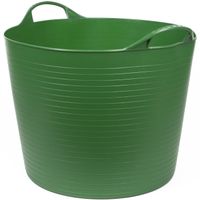 Flexibele kuip emmer/wasmand rond groen 45 liter   -