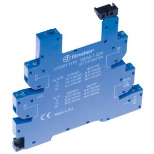 Finder 93.62.8.230 Relaissocket Met houderbeugel, Met LED, Met EMC-ontstoringsschakeling Geschikt voor serie: Finder serie 34 Finder 34.51, Finder 34.81 Tray 1