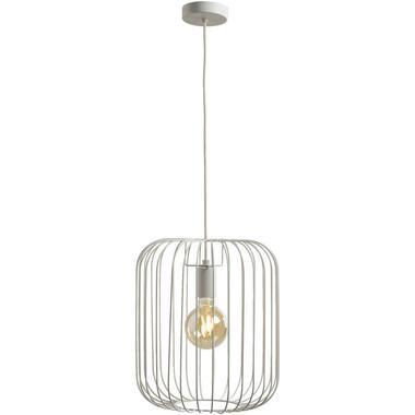 Hanglamp Jade - lichtgrijs - 120x36xØ31 cm - Leen Bakker