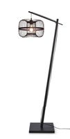 GOOD&MOJO Vloerlamp 'Hokkaido' Bamboe, 150cm, kleur Zwart