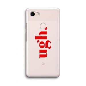 Ugh: Google Pixel 3 Transparant Hoesje