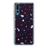 Dark Rounded Terrazzo: Huawei P20 Pro Transparant Hoesje