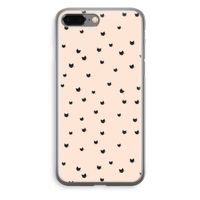 Kleine kattenkopjes: iPhone 8 Plus Transparant Hoesje