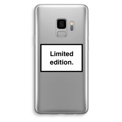 Limited edition: Samsung Galaxy S9 Transparant Hoesje