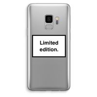 Limited edition: Samsung Galaxy S9 Transparant Hoesje