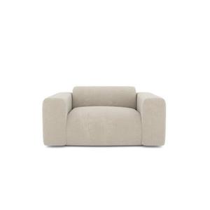 Fluwelen fauteuil met beige patroon