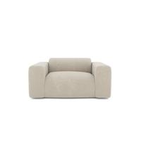 Fluwelen fauteuil met beige patroon