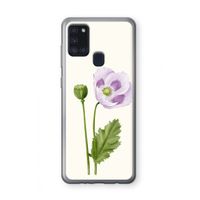 Purple poppy: Samsung Galaxy A21s Transparant Hoesje