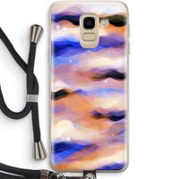 Donkere Wolken: Samsung Galaxy J6 (2018) Transparant Hoesje met koord
