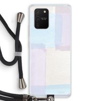 Square pastel: Samsung Galaxy S10 Lite Transparant Hoesje met koord