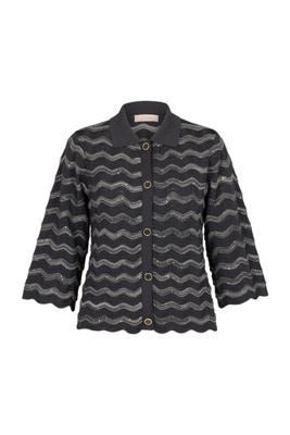 Jacy sequins cardigan - antraciet - 13402