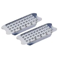 Beugel voetzooltjes RVS grijs maat:12