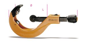 Beta Pijpsnijder met telescopische schroefspindel, snelinstelling voor kunststof pijpen 339A - 003390011