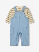 Babyset salopet voor babyjongens saliegroen